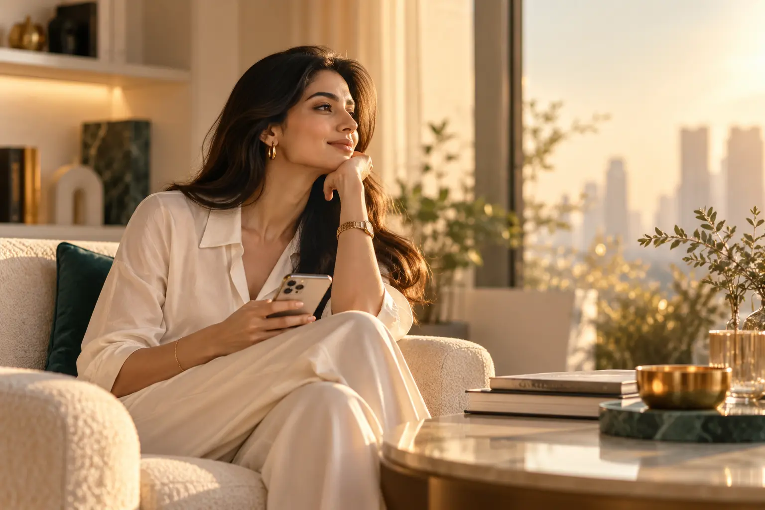 Elegant modern lifestyle representing Gold ownership