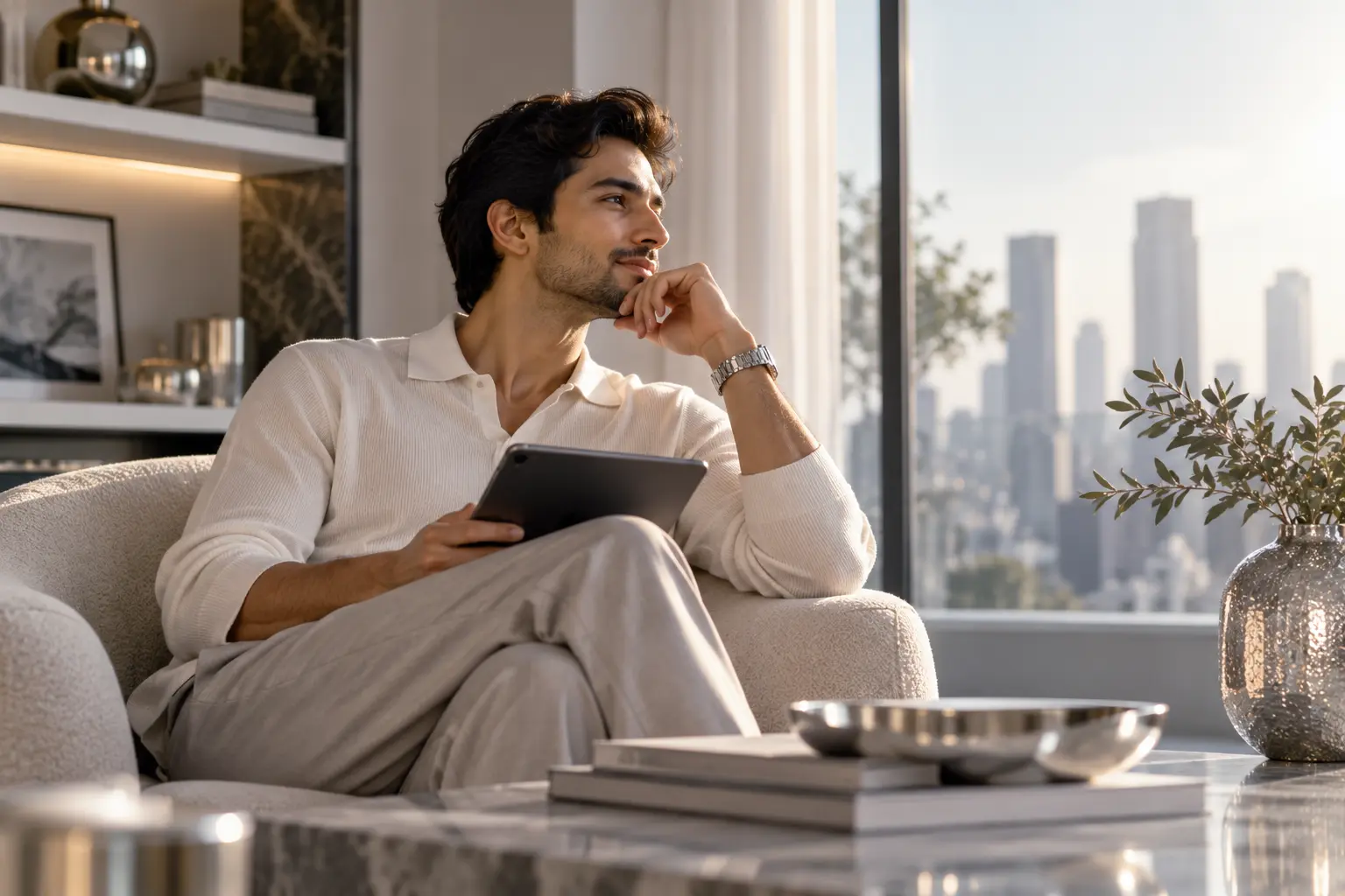 Elegant modern lifestyle representing Silver ownership